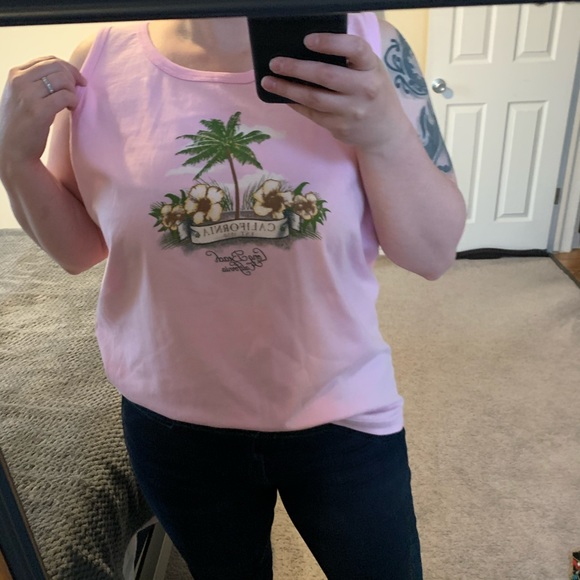 Light Pink Graphic Tank Top Size XL - Picture 4 of 9